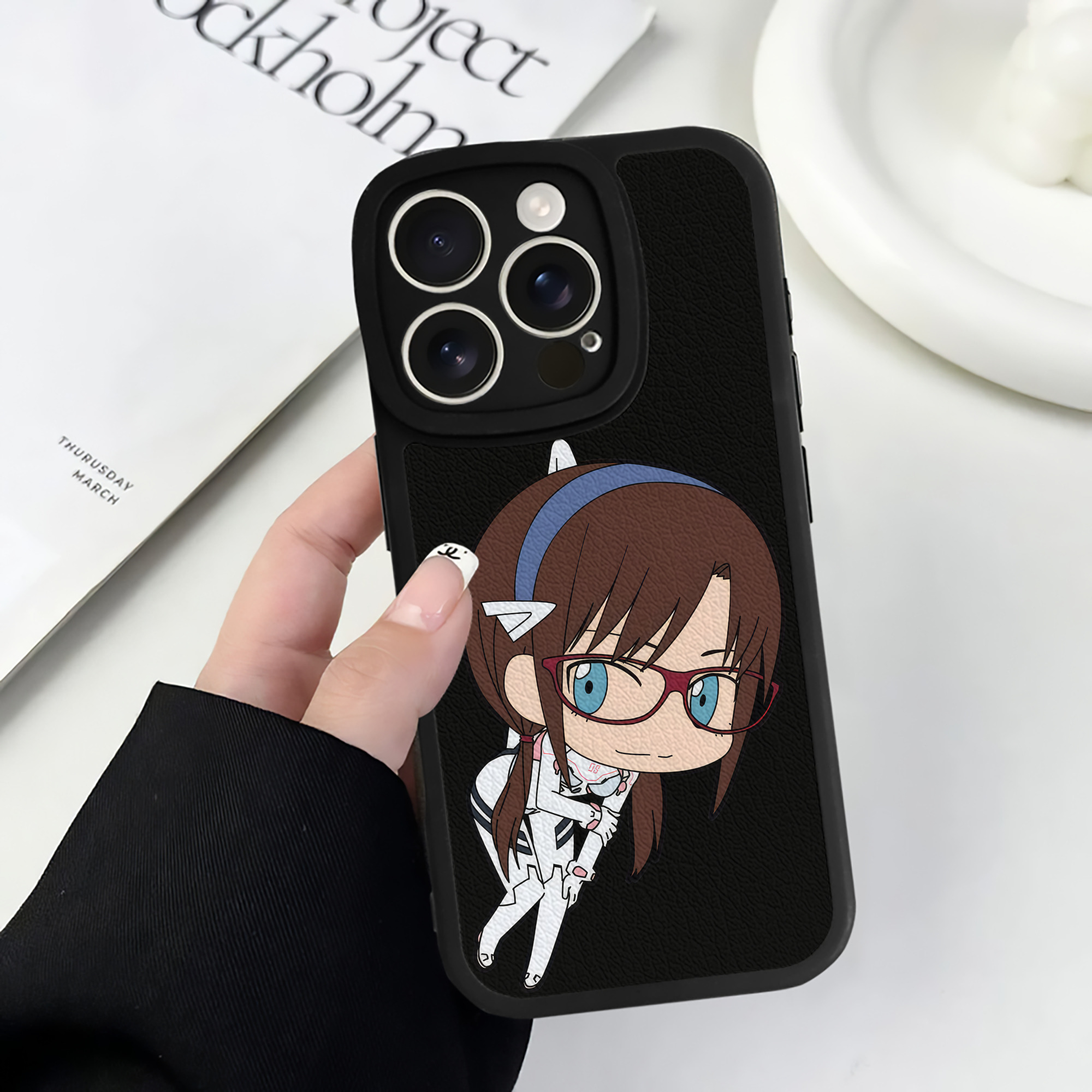 （画像用） EVA 新世紀エヴァンゲリオン 【iPhone 16シリーズ対応】シリコンスマホケース（レザー調） 材質：シリコン
